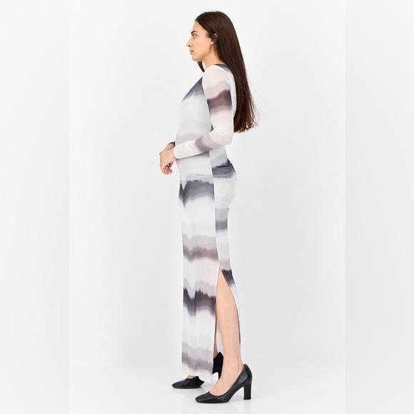 NWT No Comment Women Mesh Maxi Dress - Picture 2 of 5